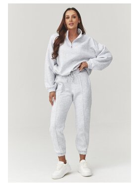Makadamia Makadamia Dres A13 Szary Regular Fit