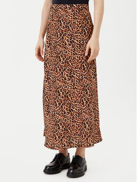 Pieces Pieces Спідниця-міді Franan 17116541 Чорний Regular Fit