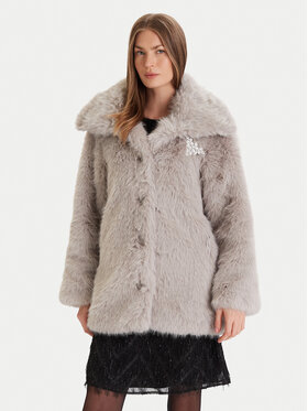 ONLY ONLY Шуба Ashia 15356621 Сірий Regular Fit