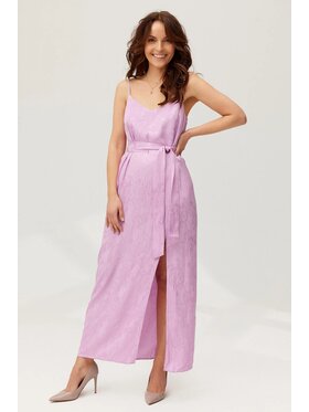 Lunedi Lunedi Sukienka codzienna mini Fioletowy Regular Fit