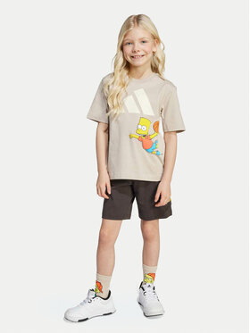adidas adidas Set majica i hlače The Simpsons JL9196 Bež Regular Fit