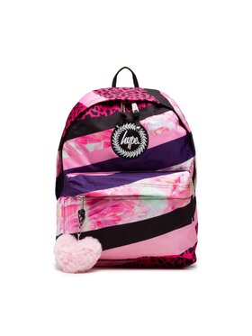 HYPE HYPE Nahrbtnik Dark Pink Stripe Crest Backpack YVLR-653 Roza
