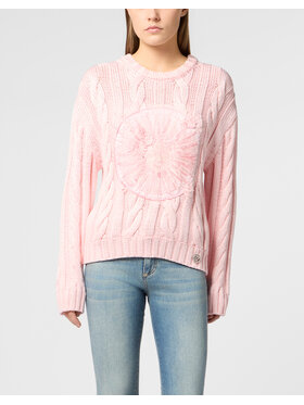 PHILIPP PLEIN PHILIPP PLEIN Sweter 29775 Różowy Regular Fit