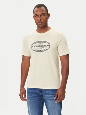 Jack&Jones Jack&Jones T-krekls York 12283800 Écru Relaxed Fit
