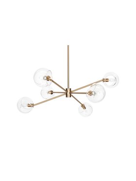 MIAhome MIAhome Lampa wisząca AURA 6 złota Złoty