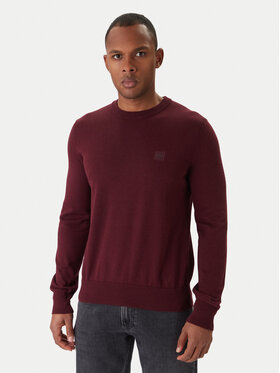 BOSS BOSS Sweter Kanovano_S 50527583 Bordowy Regular Fit