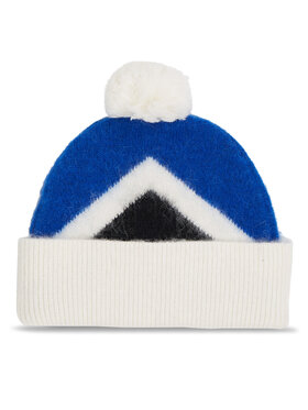 Tommy Hilfiger Kapa Th Evening Pompom Beanie Argyle AW0AW15305 Modra