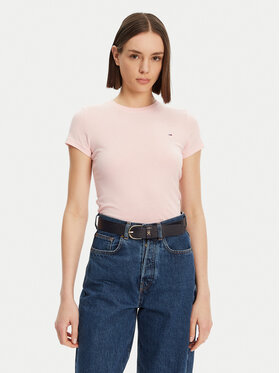 Tommy Jeans Tommy Jeans T-shirt DW0DW20459 Ružičasta Slim Fit