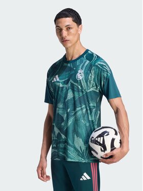 adidas adidas Koszulka techniczna 172054 Zielony ciemny Standard Fit
