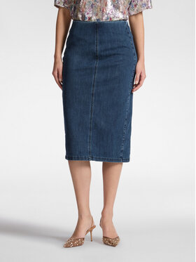 Elena Mirò Elena Mirò Spódnica midi 1407Z000071N034 Niebieski Regular Fit