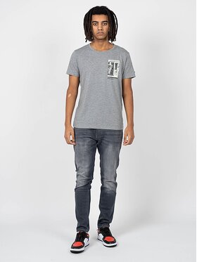 Pepe Jeans Pepe Jeans T-Shirt PM508528 | Tide Szary Regular Fit
