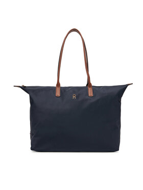 Tommy Hilfiger Tommy Hilfiger Torbica Popette Maxi Tote AW0AW17996 Tamnoplava