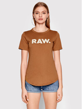 G-Star Raw G-Star Raw T-Shirt Raw. D21226-4107-C740 Brązowy Slim Fit