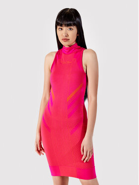 Togoshi Kasdieninė suknelė TG22-SUD012 Rožinė Extra Slim Fit