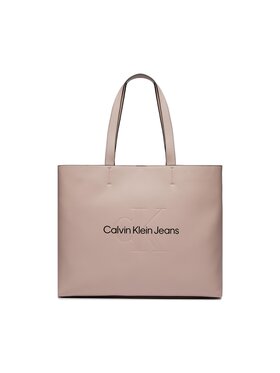 Calvin Klein Jeans Calvin Klein Jeans Дамска чанта Sculpted Slim Tote34 Mono K60K610825 Розов