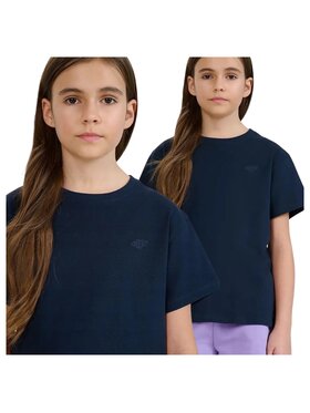 4F 4F Tričko 4FJWMM00TTSHF2332-31S Modrá Regular Fit