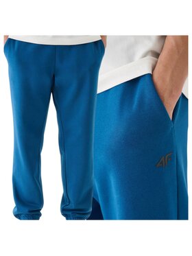 4F 4F Spodnie dresowe 4FWMM00TTROM1140-46S Zielony Regular Fit