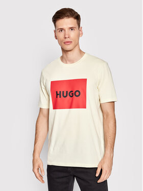 Hugo Hugo T-Shirt Dulive222 50467952 Żółty Regular Fit