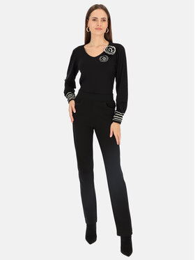 Bariloche Bariloche Spodnie damskie Frias24 Czarny Regular Fit