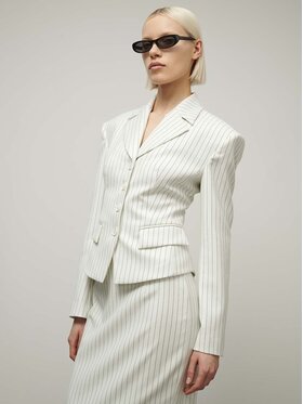 La Mania La Mania Sako LUDOVICA Biela Classic Fit