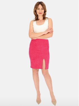 Perso Perso Spódnica mini JPE241075F Różowy Regular Fit