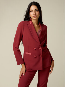 Oltre Oltre Giacca da abito Q782R204659N026 Bordeaux Regular Fit