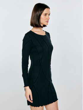 BIG STAR BIG STAR Sukienka dzianinowa MALGOSARA Czarny Slim Fit
