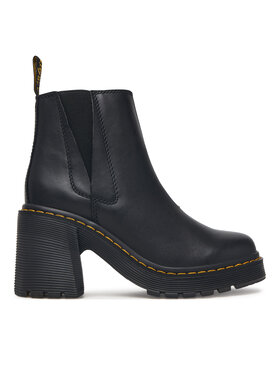 Dr. Martens Dr. Martens Polokozačky Spence Leather Flared Heel DM26440001 Černá