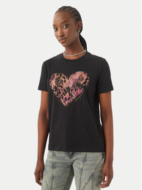 Desigual Desigual Tričko Tiger 26SWTK53 Čierna Regular Fit