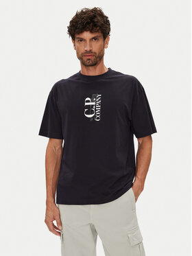 C.P. Company C.P. Company Тишърт 19CMTS092A005100W Тъмносин Regular Fit