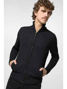 Próchnik Próchnik Sweter PM1 Rozpinany SW073222000018 Czarny Regular Fit