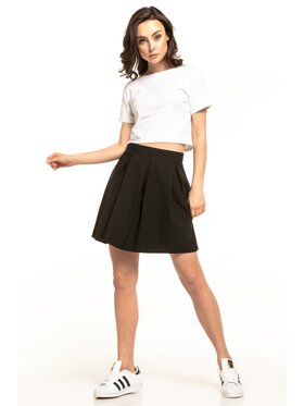 Tessita Tessita Spódnica mini T316 Czarny A-Line Fit