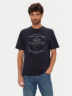 Napapijri Napapijri T-shirt S-Bald NP0A88SF Tamnoplava Regular Fit
