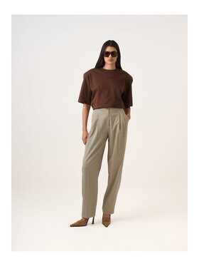 La Mania La Mania T-shirt TILLIE Marrone Classic Fit