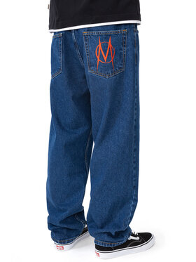 Mercur Mercur Jeansy Monument Granatowy Baggy Fit