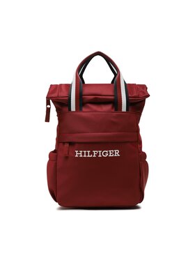 Tommy Hilfiger Tommy Hilfiger Nahrbtnik Corporate Hilfiger Backpack AU0AU01743 Bordo rdeča