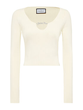PHILIPP PLEIN PHILIPP PLEIN Blúzka 22135 Biela Cropped Fit