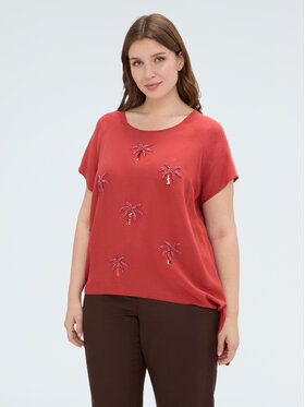 Fiorella Rubino Fiorella Rubino Bluzka 2075T002460N027 Pomarańczowy Regular Fit
