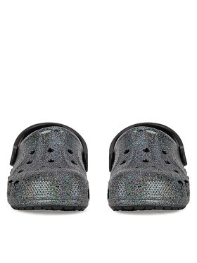 Crocs Natikači BAYA GLITTER CLOG 207015-0C4 Črna