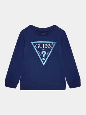 Guess Guess Majica dugih rukava K74Q12 KAUG0 Tamnoplava Regular Fit