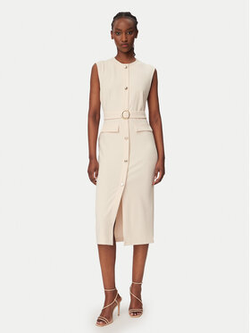 Rinascimento Rinascimento Abito da cocktail CFC0020278002 Beige Slim Fit