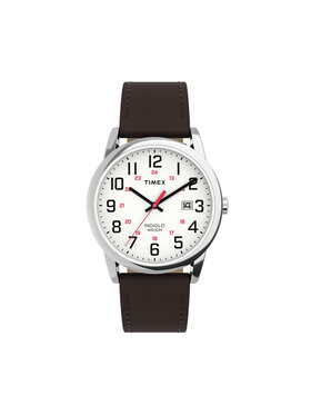 Timex Timex Zegarek Easy Reader Classic TW2Y12600 Brązowy