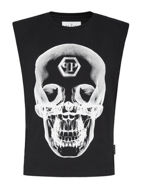 PHILIPP PLEIN PHILIPP PLEIN Top 1077 Černá Regular Fit