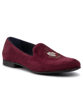 Tommy Hilfiger Tommy Hilfiger Chaussures basses Velvet Loafer FM0FM02536 Bordeaux