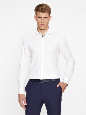Hugo Hugo Marškiniai Koey 50500210 Balta Slim Fit