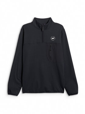 4F 4F Bluza WHEEL & WAVE Czarny Relaxed Fit