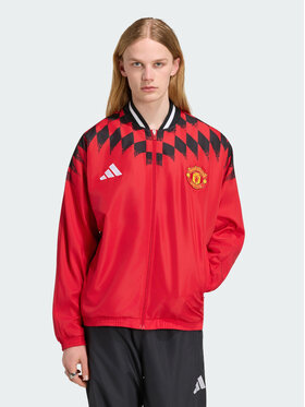 adidas adidas Kurtka wielofunkcyjna Manchester United Stadium Czerwony Regular Fit