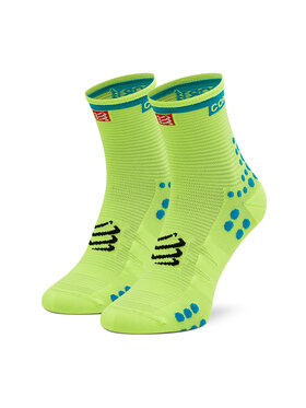 Compressport Compressport Κάλτσες Ψηλές Unisex Pro Racing Socks V3.0 Run High RSHV3-FL1100 Κίτρινο