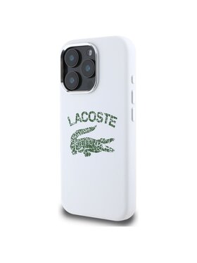 Lacoste Lacoste Etui na telefon Silicone Cracked Logo Biały