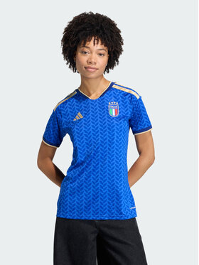 adidas adidas Koszulka techniczna Italy 26 Home Jersey Błękitny Slim Fit
